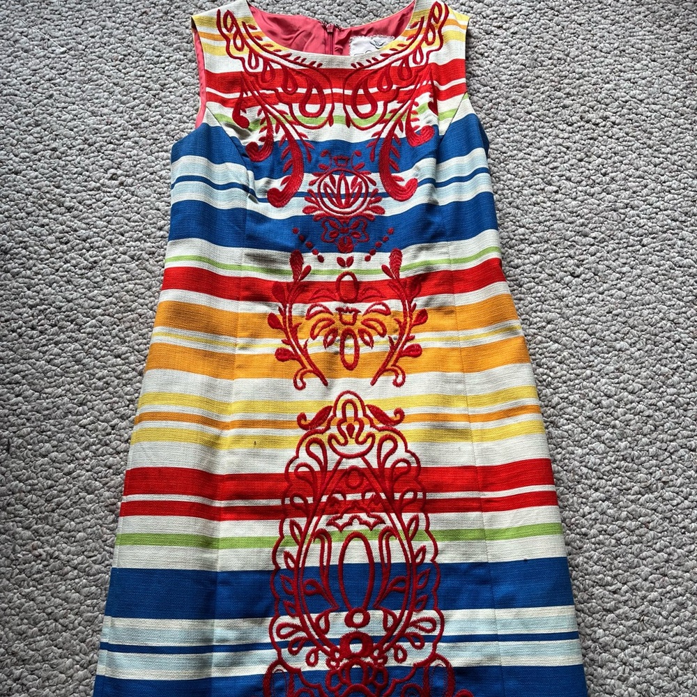 Multicolored sheath dress from Anthropologie. Worn once! Great for work